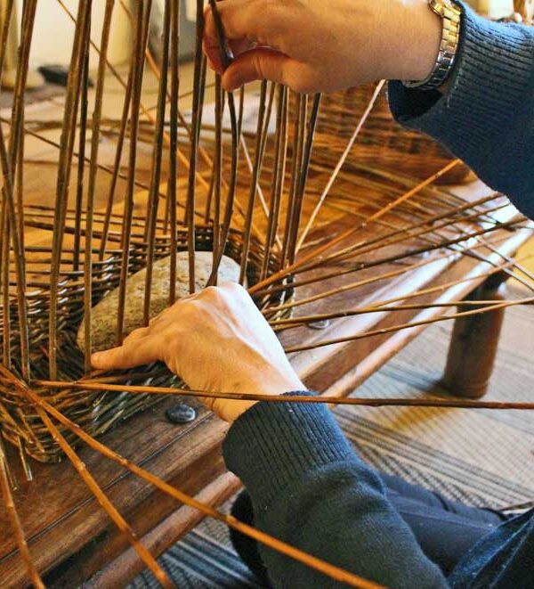 willow weaving foraging basket workshop in wales gooddayout 600x661 1